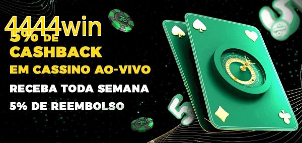 Promoções do cassino ao Vivo 4444win